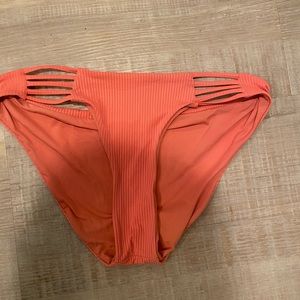 Coral bikini bottoms size large